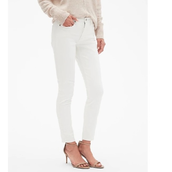 Banana Republic Factory Denim - NWT BR StayClean Sculpt White Skinny Jean 24P c288